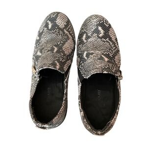 Flexus by Spring Step Mandie Black Python Snake Print Slip On Shoes Womens 39(8)